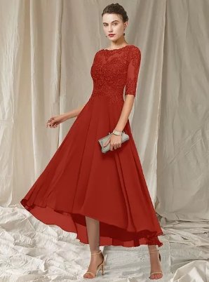 Seraphina Women's Evening Gown – Elegant Long Lace Dress with Flattering Fit for Festive Occasions