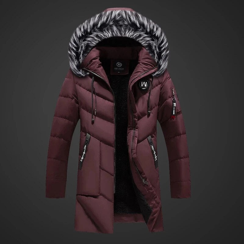 Marcus Men's Winter Coat – Warm Insulation, Water-Repellent Fabric & Adjustable Hood