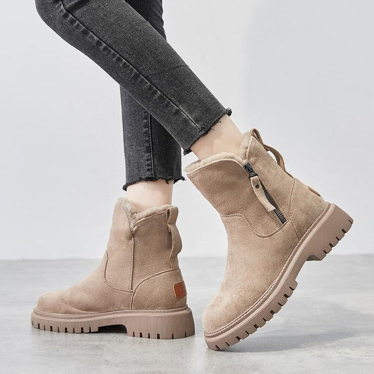 Adeline Women's Winter Boots – Warm Soft-Suede Boots with Cozy Lining & Non-Slip Sole