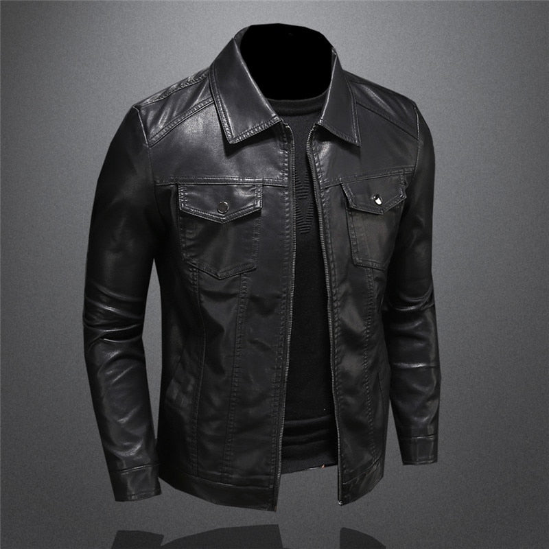 Anthony Men's Premium Leather Jacket – Timeless Style, Built to Last & Elegant