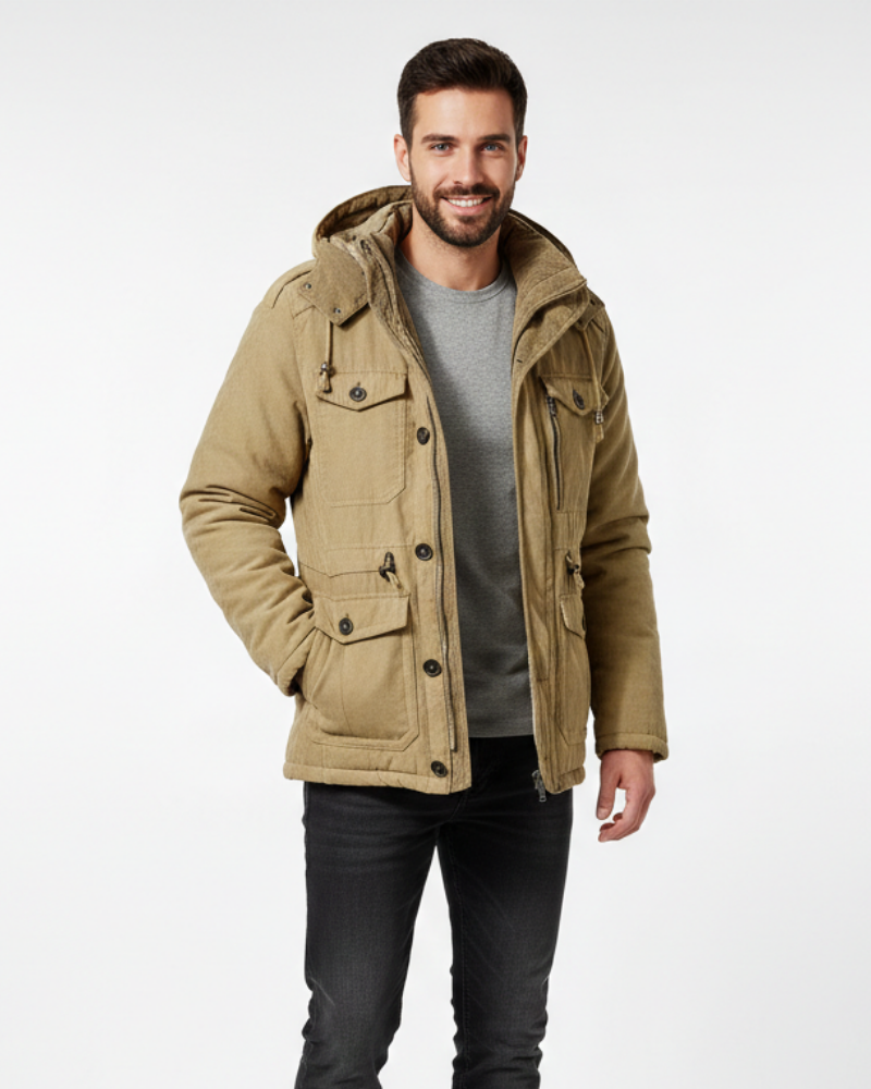Marcus Waterproof Winter Jacket – Warm Breathable Coat with Fleece Lining & Hood