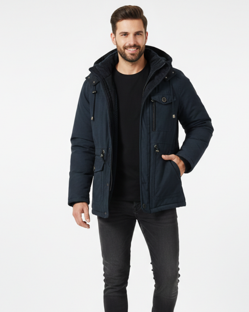 Marcus Waterproof Winter Jacket – Warm Breathable Coat with Fleece Lining & Hood