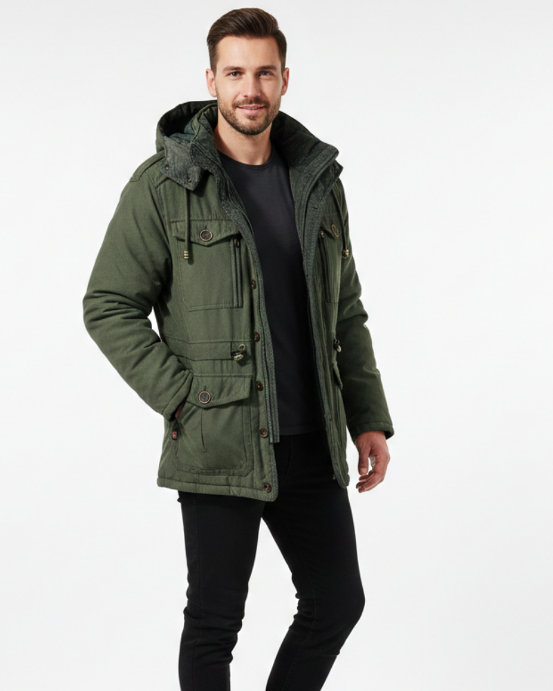 Marcus Waterproof Winter Jacket – Warm Breathable Coat with Fleece Lining & Hood