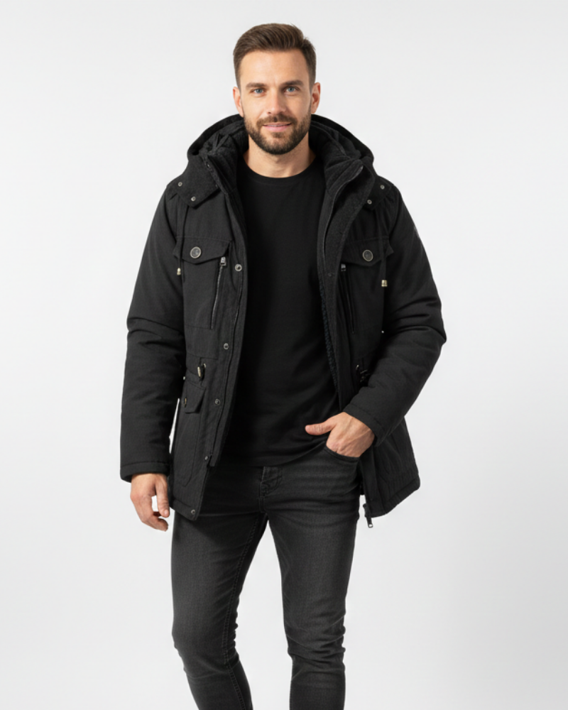 Marcus Waterproof Winter Jacket – Warm Breathable Coat with Fleece Lining & Hood