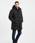 Dominic Men's Long Puffer Coat – Warm Winter Jacket with Hood & Protective Fit