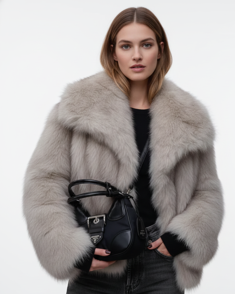 Theo Faux-Fur Coat for Women – Soft & Warm Winter Jacket with Relaxed, Elegant Fit