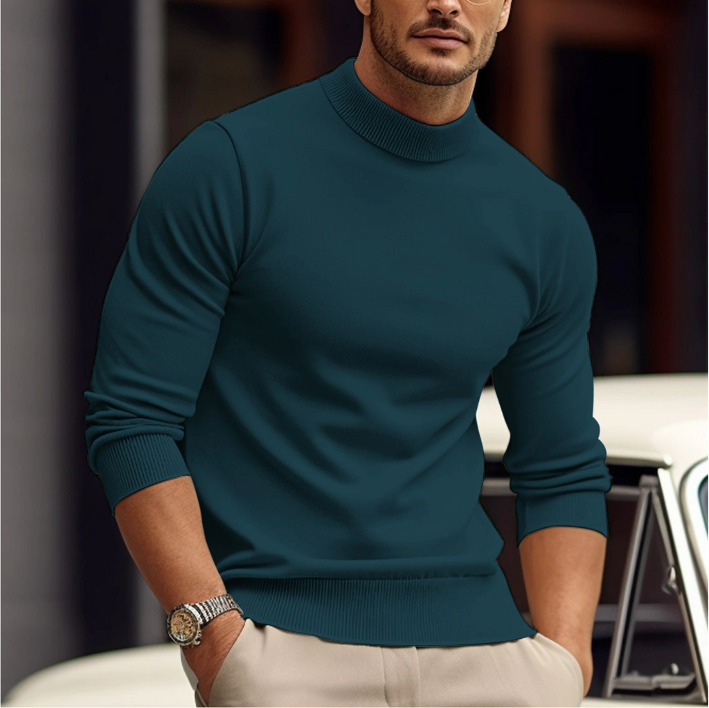 Vincent Men's Turtleneck Sweater – Premium Soft-Knit Fabric in a Sleek, Contemporary Style