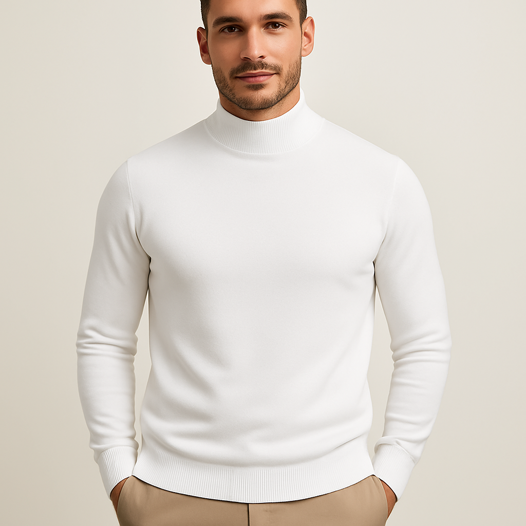 Vincent Men's Turtleneck Sweater – Premium Soft-Knit Fabric in a Sleek, Contemporary Style