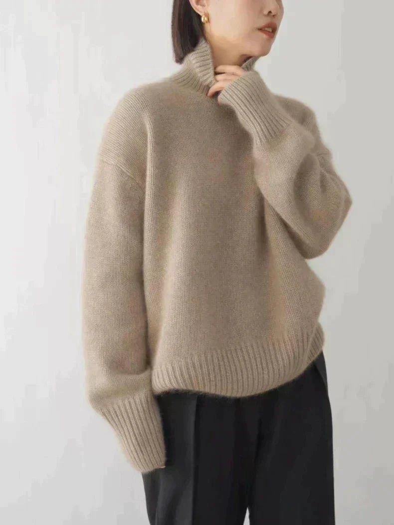 Sasha Women's Sweater – Soft Wool Turtleneck, Elegant Style for a Chic Winter Look