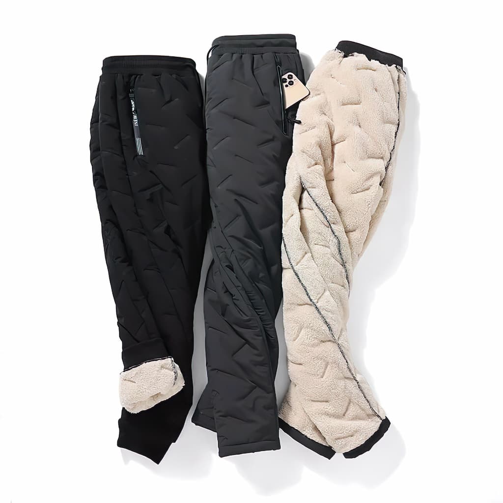 Solene Women's Thermal Pants – Waterproof Winter Joggers with Soft Fleece Lining & Pockets
