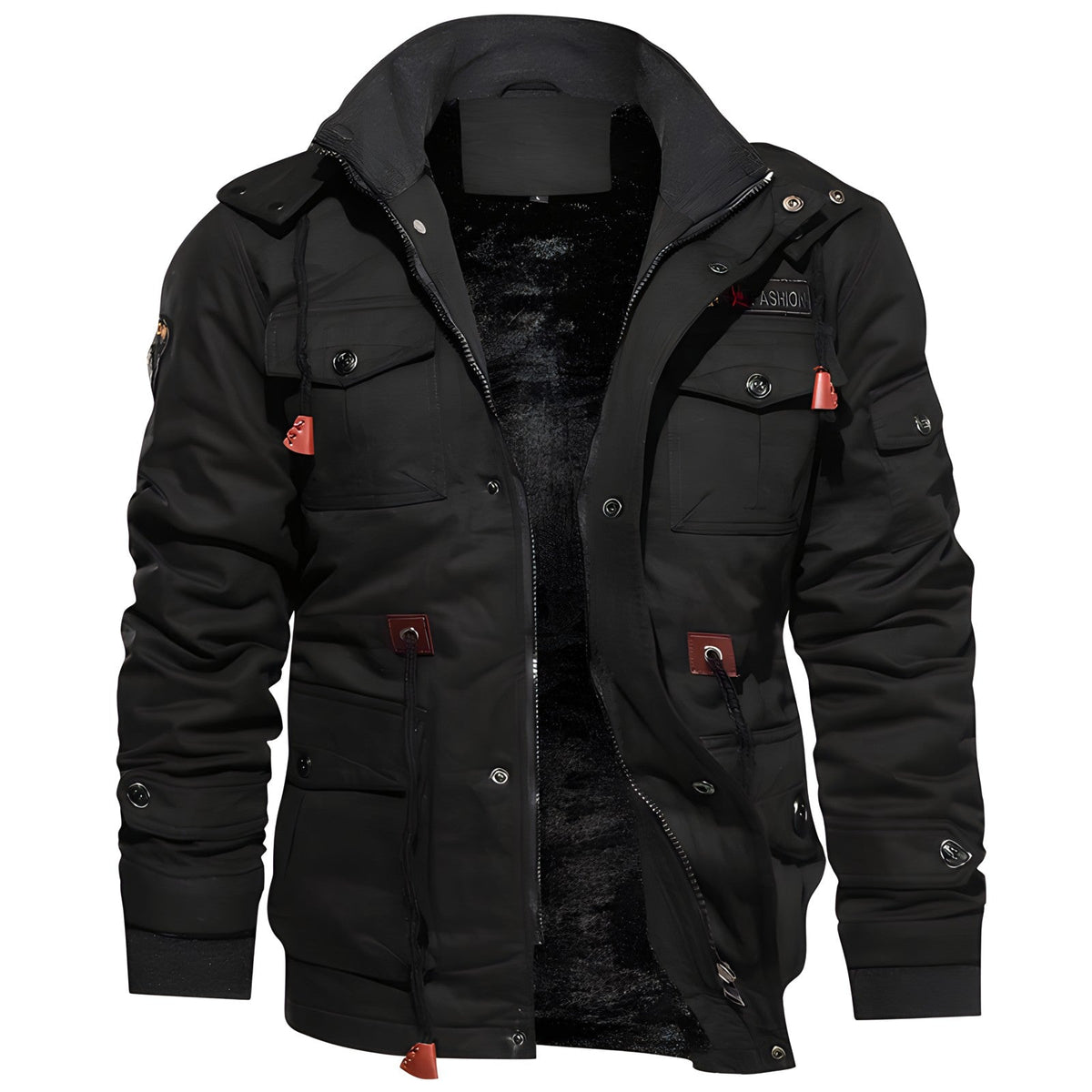 Grant Men's Military Jacket – Waterproof Coat with Fleece Lining & Adjustable Waist