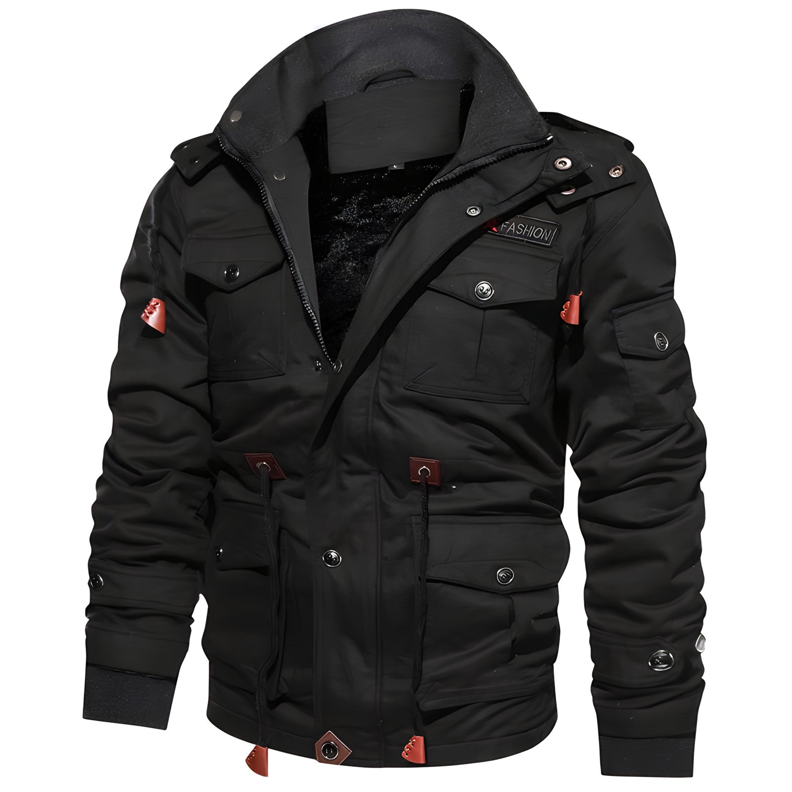 Grant Men's Military Jacket – Waterproof Coat with Fleece Lining & Adjustable Waist