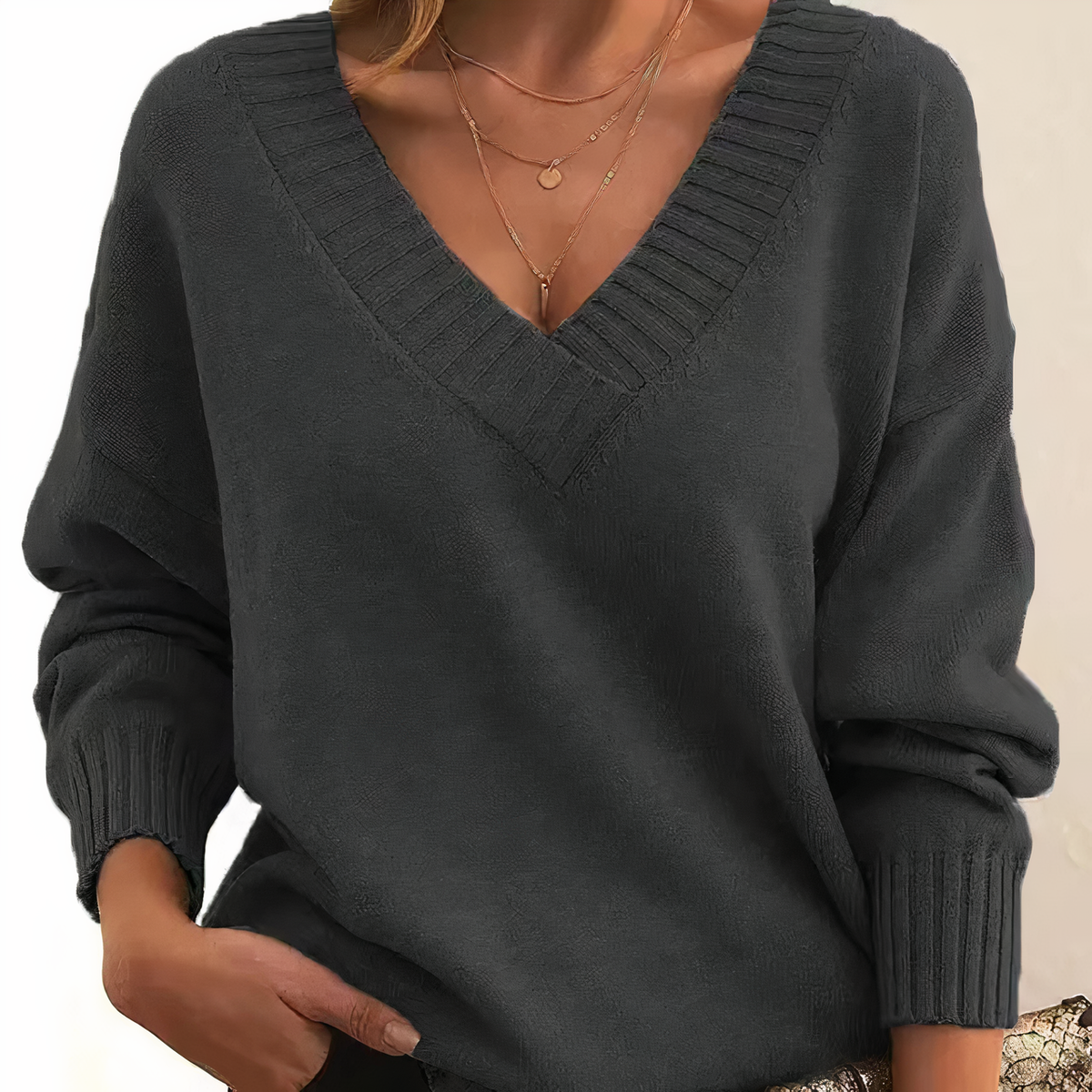 Marielle Women's V-Neck Cashmere Sweater – 100% Premium Cashmere in a Soft, Warm, Timeless Fit