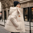 Marissa Women's Waterproof Puffer Coat – Warm Winter Jacket with Hood and Relaxed Oversized Fit
