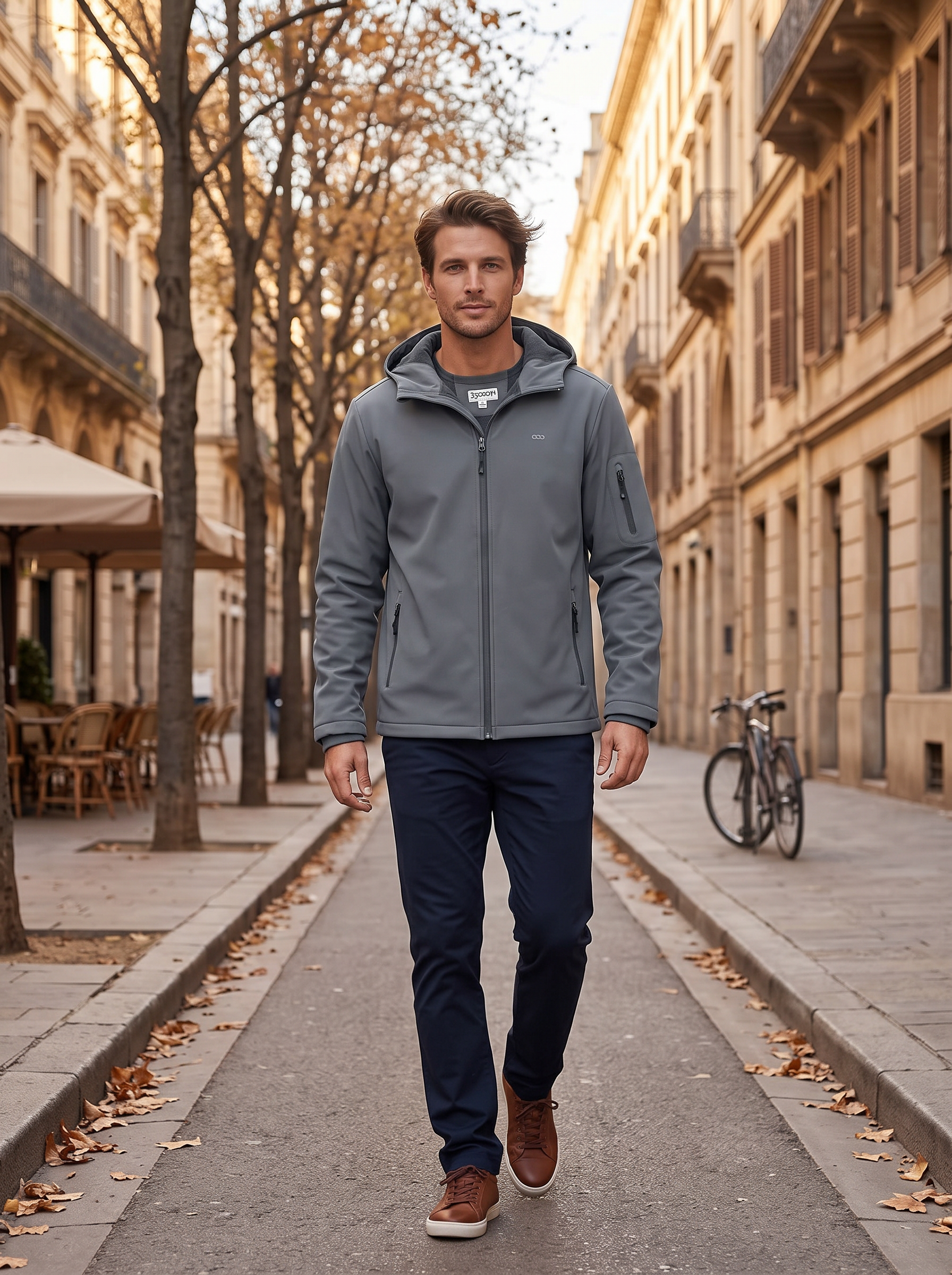 Daniel Men's Waterproof Softshell Jacket – Fleece Lined, Hooded & 5 Pockets