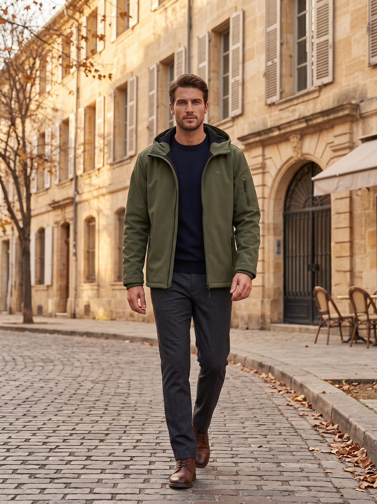 Daniel Men's Waterproof Softshell Jacket – Fleece Lined, Hooded & 5 Pockets
