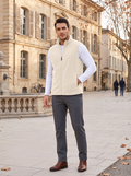 Patrick Men's Polar Fleece Vest – Full Zip, Stand Collar & 4 Pockets