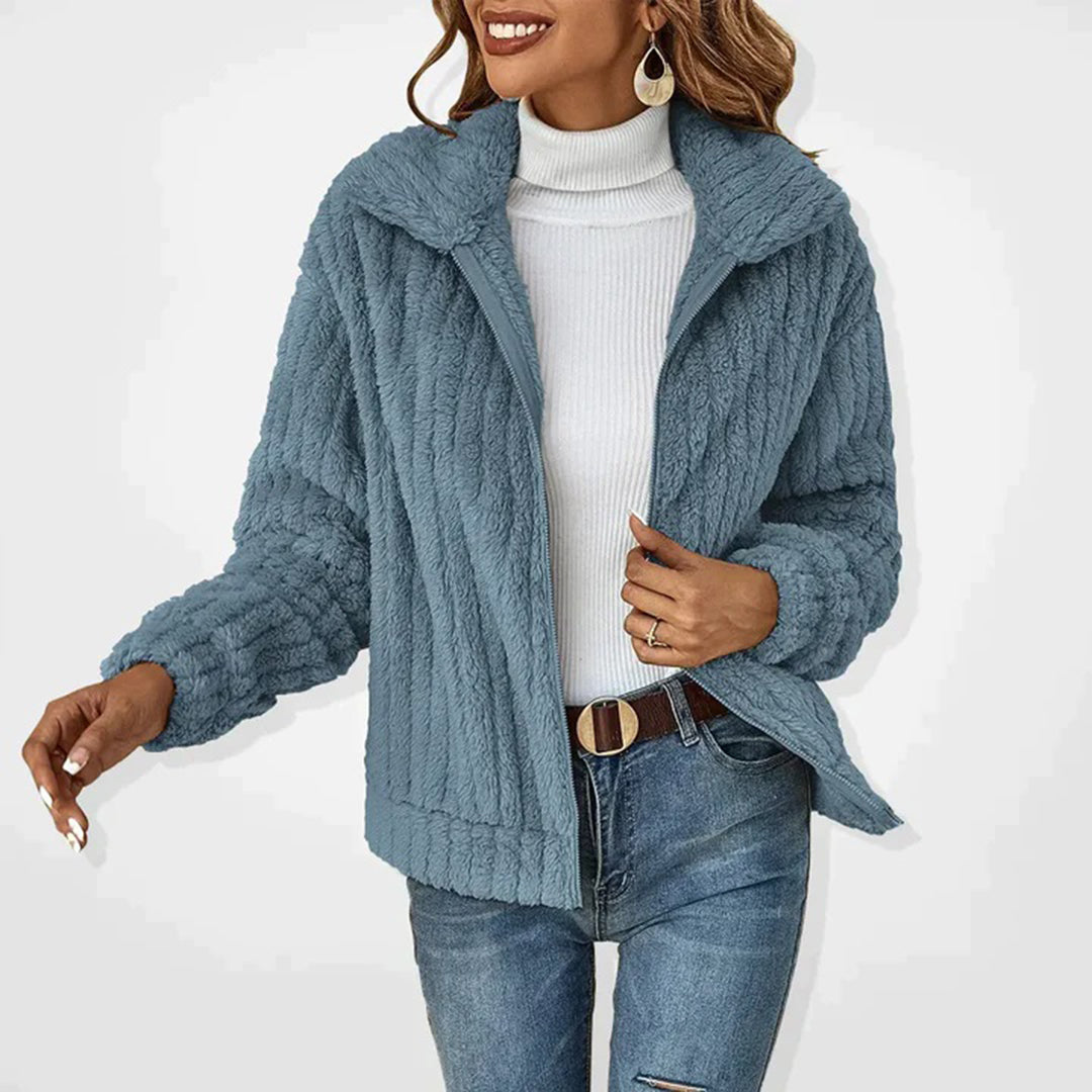 Brielle Long Fleece Vest for Women – Warm, Elegant with Zip-Up Front and Convenient Pockets
