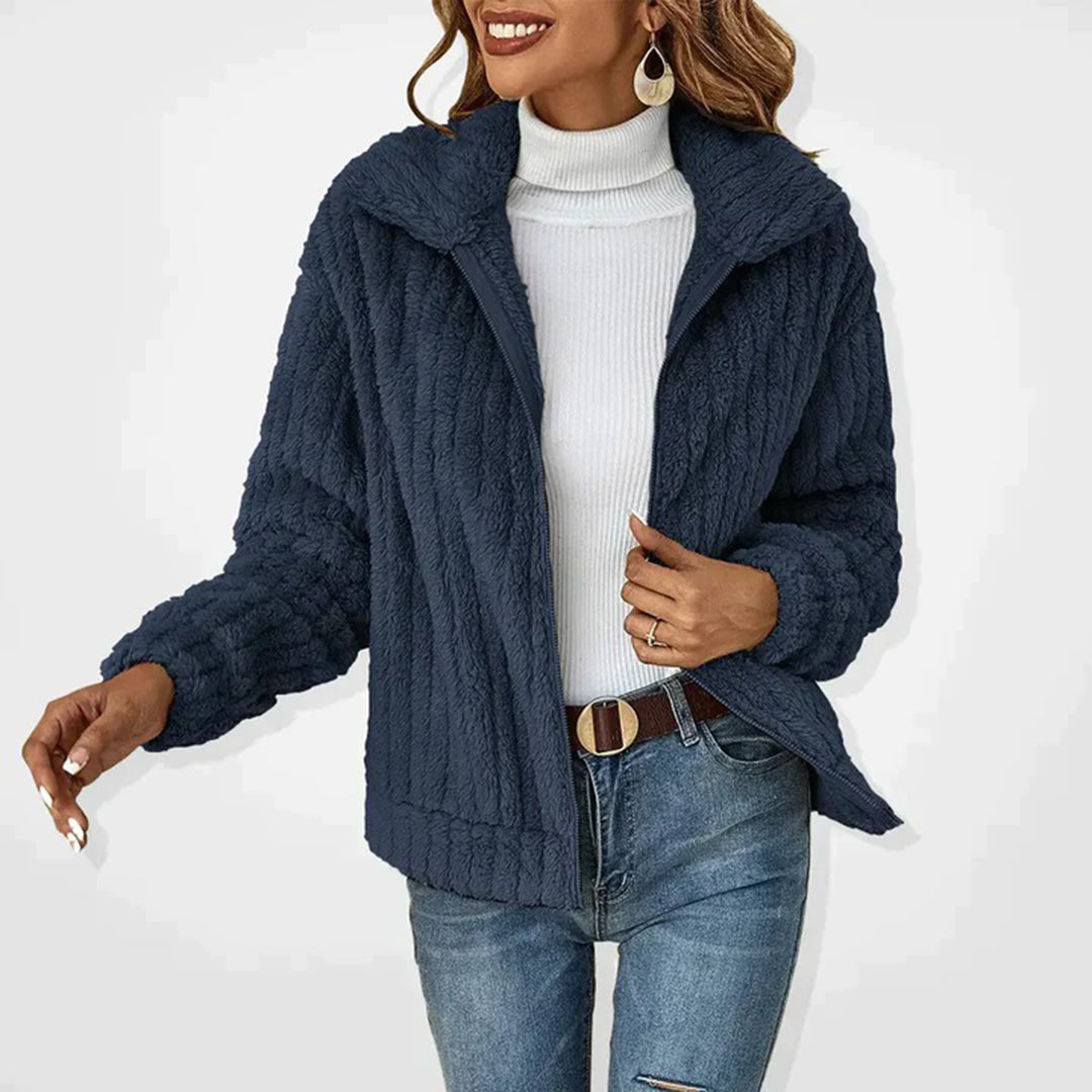 Brielle Long Fleece Vest for Women – Warm, Elegant with Zip-Up Front and Convenient Pockets