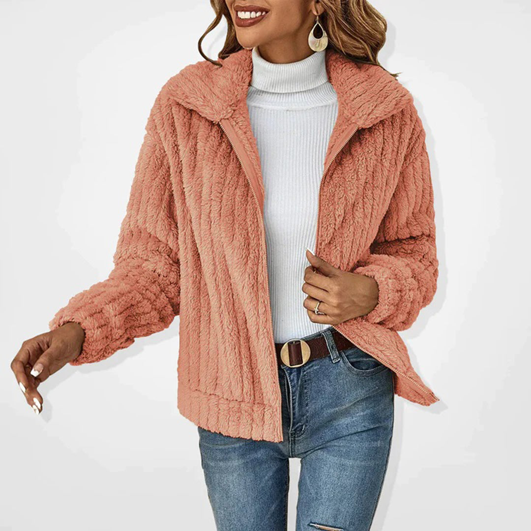 Brielle Long Fleece Vest for Women – Warm, Elegant with Zip-Up Front and Convenient Pockets