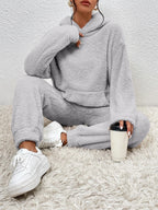 Sienna Women's Set – Soft Fleece Loungewear with Cozy Hoodie & Jogger