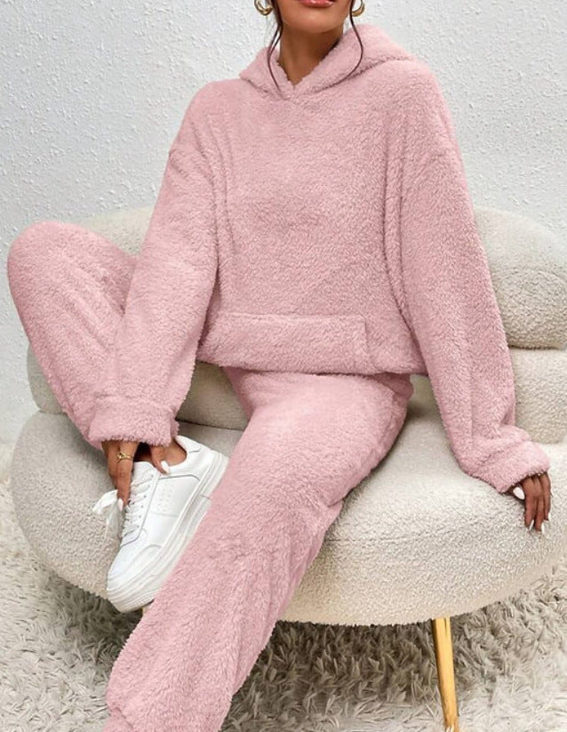 Sienna Women's Set – Soft Fleece Loungewear with Cozy Hoodie & Jogger