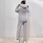Sienna Women's Set – Soft Fleece Loungewear with Cozy Hoodie & Jogger