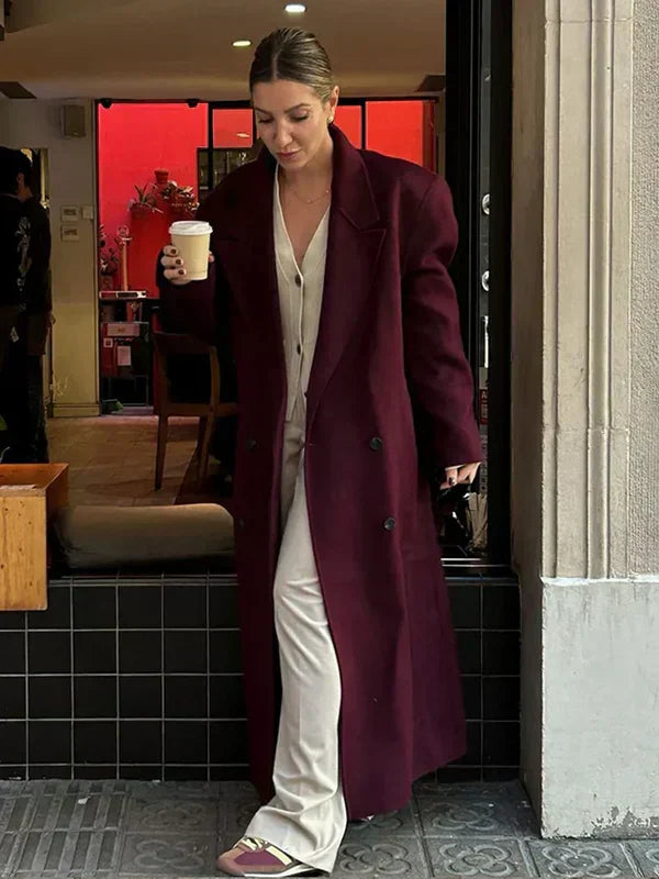 Genevieve Women's Wool Coat – Elegant, Warm Coat with a Timeless Winter Style