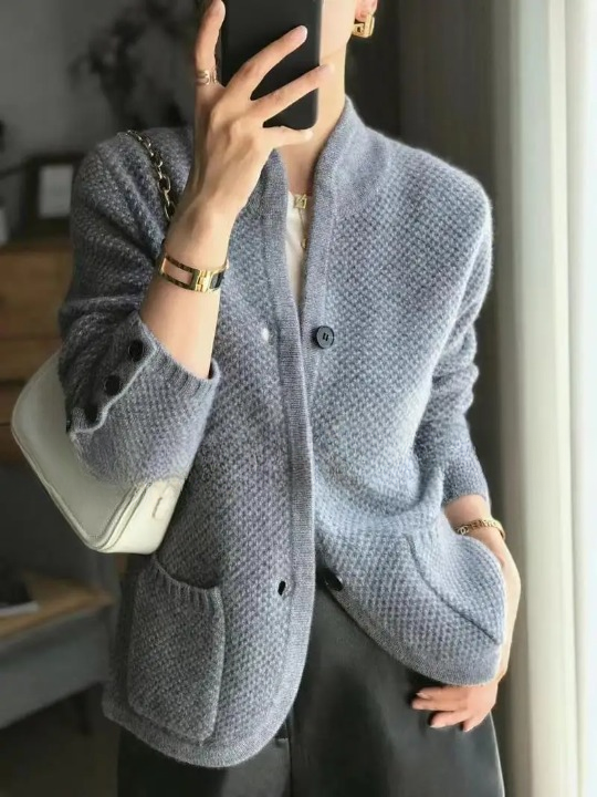 Josephine Women's Cardigan – Soft Cashmere Button-Front Sweater with a Timeless Elegant Cut