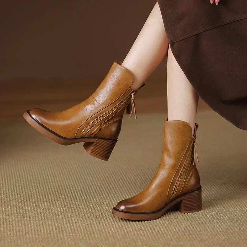Marisol Women's Ankle Boots – Elegant & Long-Lasting Premium Leather Boots with a Timeless Style