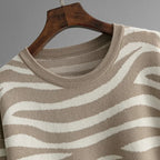 Rosalind Women's Cashmere Set – Chic Zebra-Print Design, Soft & Cozy