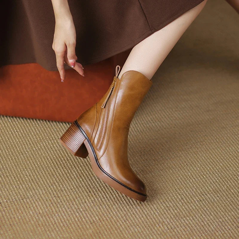 Marisol Women's Ankle Boots – Elegant & Long-Lasting Premium Leather Boots with a Timeless Style