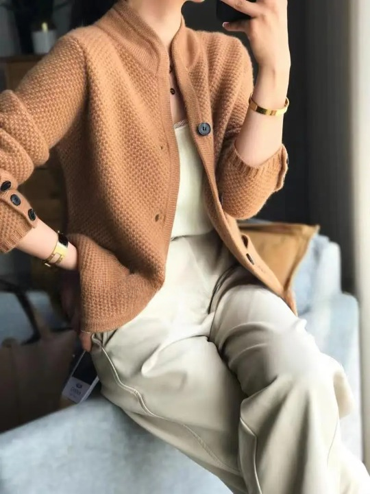 Josephine Women's Cardigan – Soft Cashmere Button-Front Sweater with a Timeless Elegant Cut