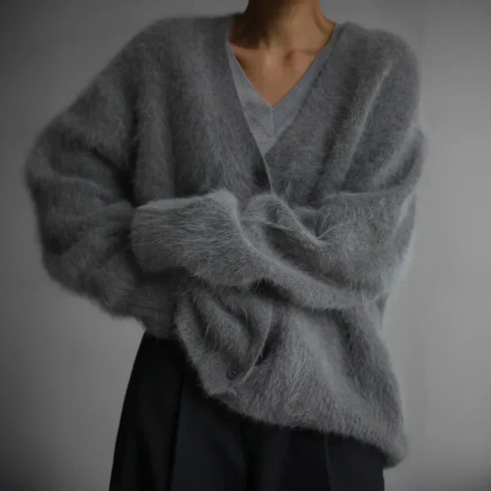 Josephine Women's Cashmere Sweater – Relaxed Elegant Cardigan & Timeless Cozy Comfort