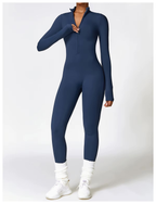 Maren Women's Winter Onesie – Cozy Fleece-Lined Jumpsuit with Stretch Fabric and Adjustable Neckline