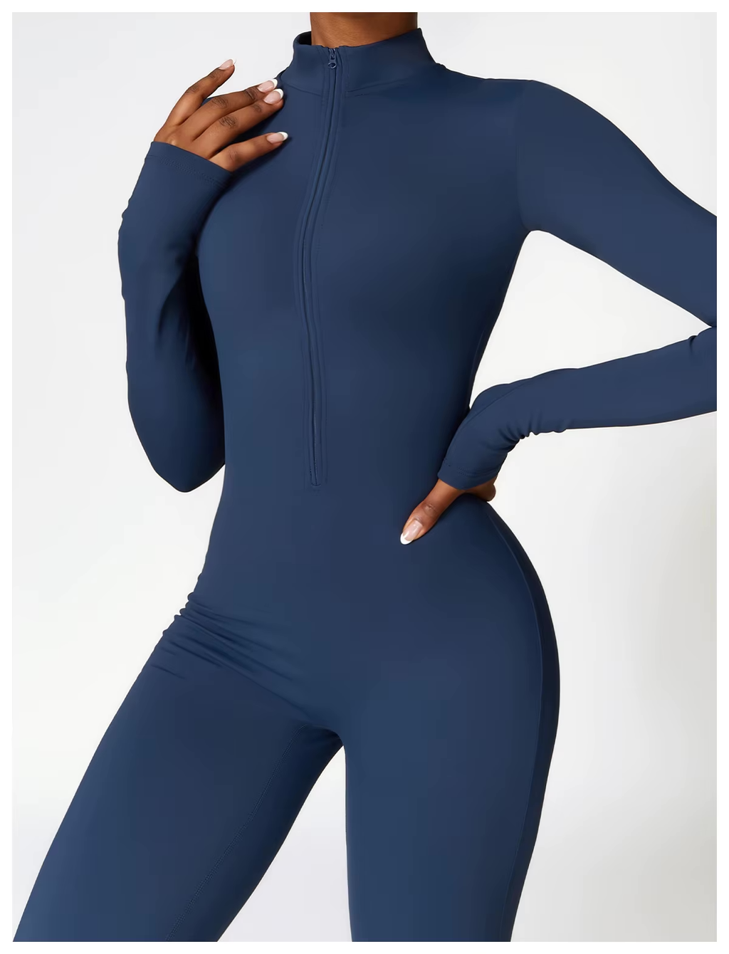 Maren Women's Winter Onesie – Cozy Fleece-Lined Jumpsuit with Stretch Fabric and Adjustable Neckline
