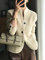 Josephine Women's Cardigan – Soft Cashmere Button-Front Sweater with a Timeless Elegant Cut