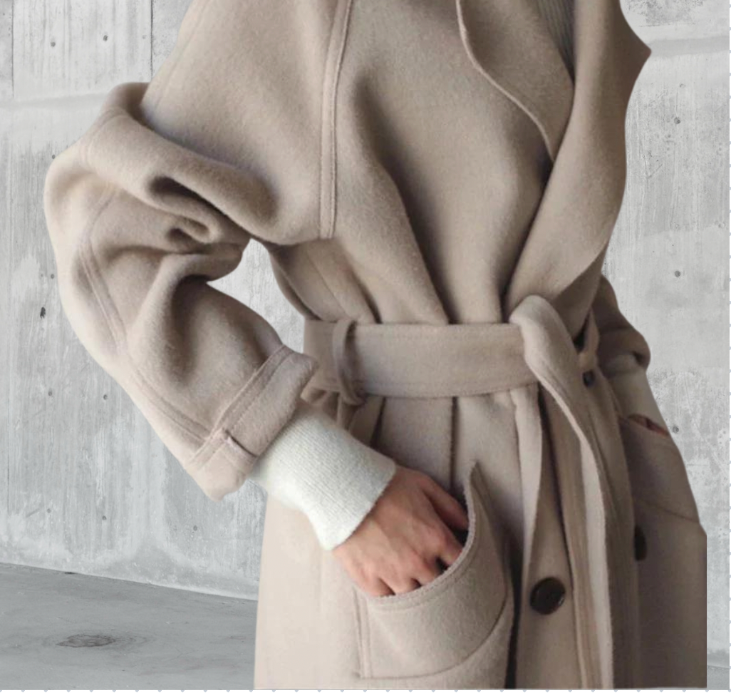 Charlotte Women's Long Wool Coat – Stylish & Cozy Timeless Winter Coat