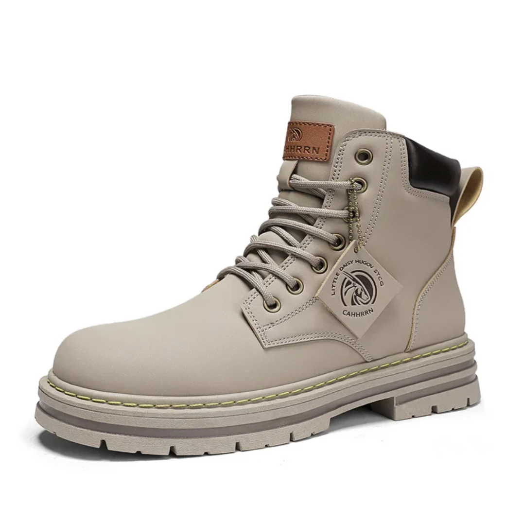 Desmond Men's Lace-Up Boots – Rugged Leather Shoes with Non-Slip Sole & Premium Comfort