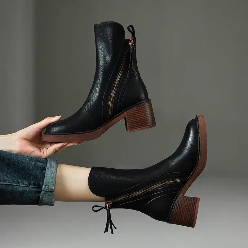 Marisol Women's Ankle Boots – Elegant & Long-Lasting Premium Leather Boots with a Timeless Style