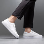 Marco Men's Leather Sneakers – Sleek Genuine Leather Sneakers with a Cushioned Sole and Timeless Design