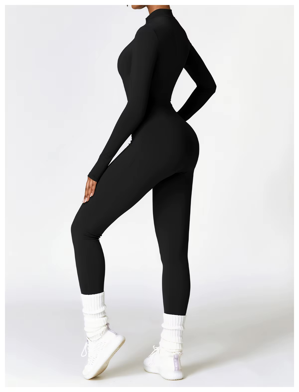 Maren Women's Winter Onesie – Cozy Fleece-Lined Jumpsuit with Stretch Fabric and Adjustable Neckline