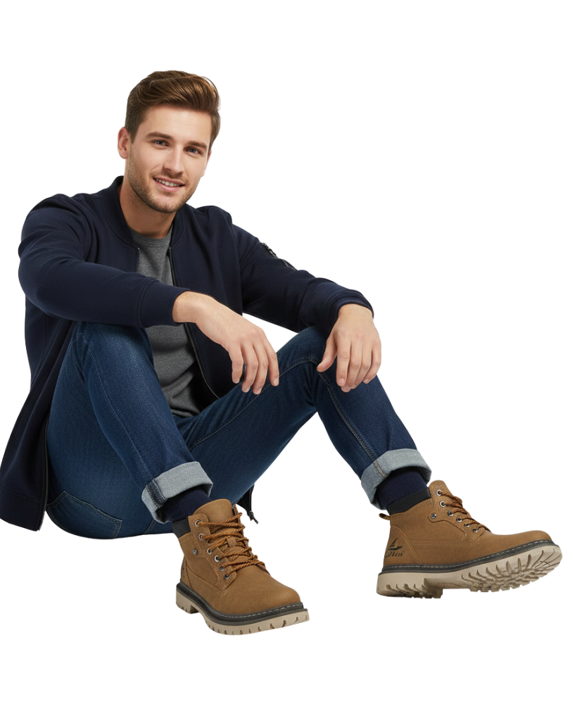 Wyatt Men's Leather Boots – Sophisticated, All-Day Comfort with a Long-Lasting Sole