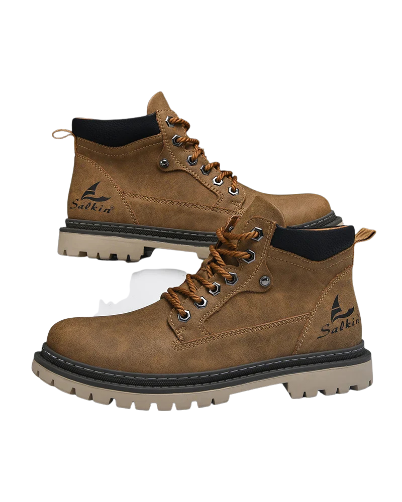 Wyatt Men's Leather Boots – Sophisticated, All-Day Comfort with a Long-Lasting Sole