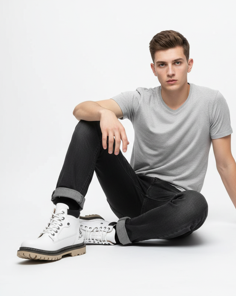 Wyatt Men's Leather Boots – Sophisticated, All-Day Comfort with a Long-Lasting Sole