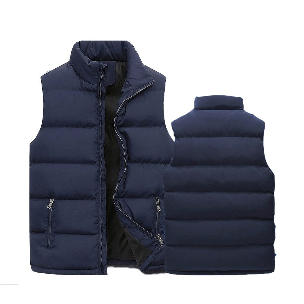 Leo Men's Vest – Elegant Quilted Bodywarmer with Warm Lining & Zip Pockets