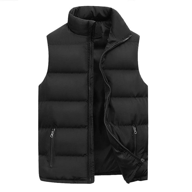 Leo Men's Vest – Elegant Quilted Bodywarmer with Warm Lining & Zip Pockets