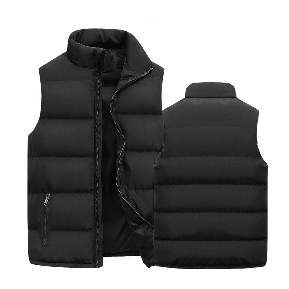 Leo Men's Vest – Elegant Quilted Bodywarmer with Warm Lining & Zip Pockets