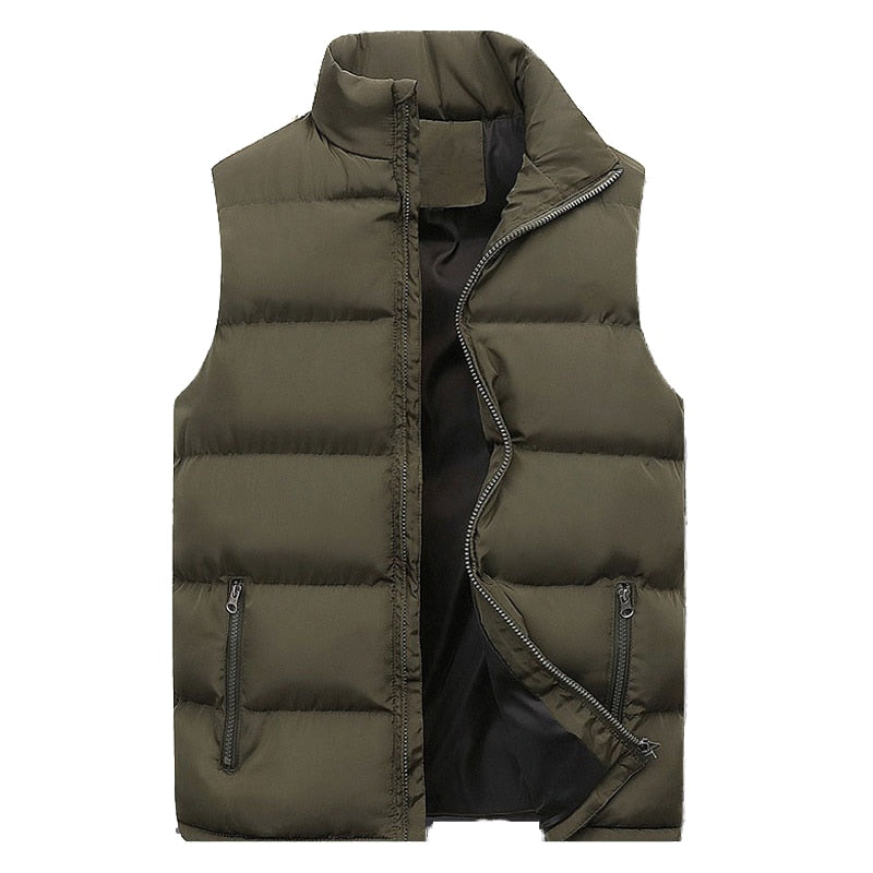 Leo Men's Vest – Elegant Quilted Bodywarmer with Warm Lining & Zip Pockets