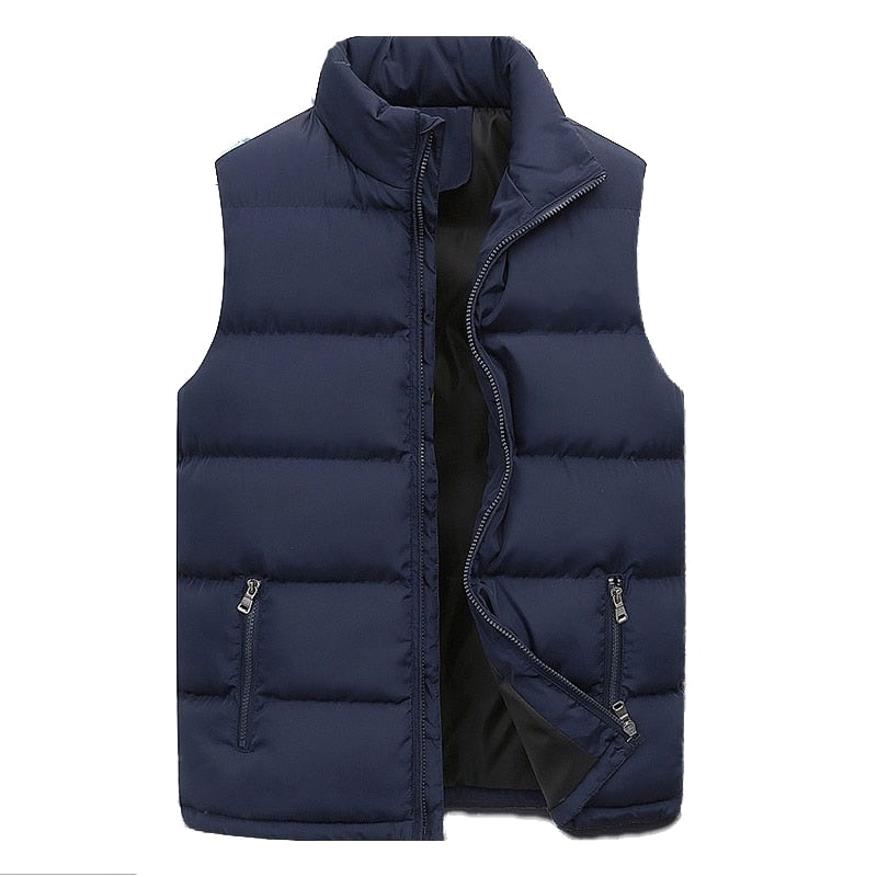Leo Men's Vest – Elegant Quilted Bodywarmer with Warm Lining & Zip Pockets